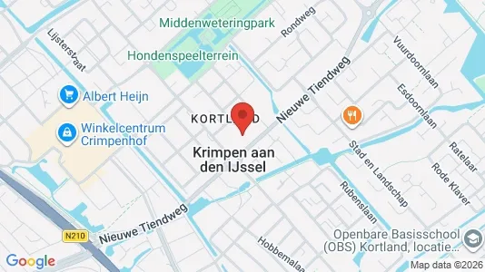 Kantorruimte for rent i Krimpen aan den IJssel - kort over placeringen