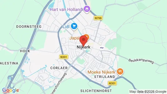 Horeca panden for rent i Nijkerk - kort over placeringen