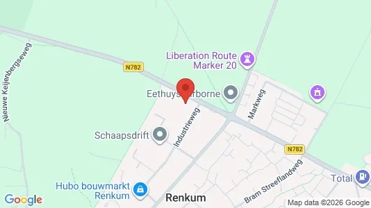 Kantorruimte for rent i Renkum - kort over placeringen