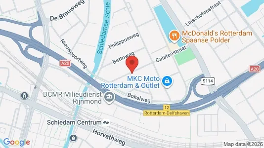 Bedrijfsruimtes for rent i Schiedam - kort over placeringen