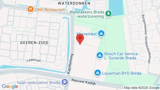 Bedrijfsruimtes for rent i Breda - kort over placeringen