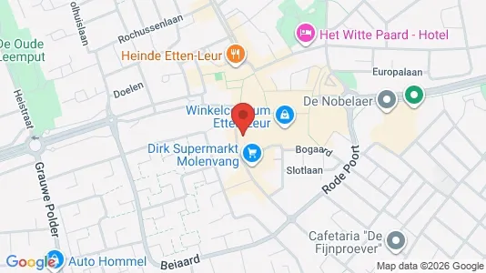 Grond for rent i Etten-Leur - kort over placeringen