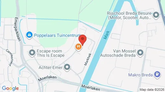 Bedrijfsruimtes for rent i Breda - kort over placeringen