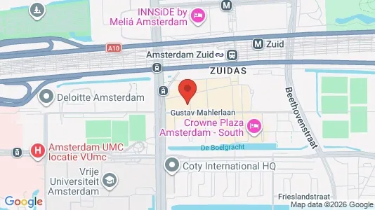 Kantorruimte for rent i Amsterdam Zuideramstel - kort over placeringen