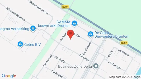 Bedrijfsruimtes for rent i Dronten - kort over placeringen