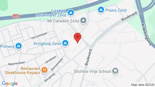 Bedrijfsruimtes for rent i Zeist - kort over placeringen