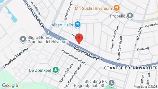 Bedrijfsruimtes for sale i Hilversum - kort over placeringen