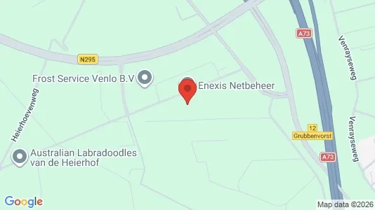 Bedrijfsruimtes for rent i Venlo - kort over placeringen