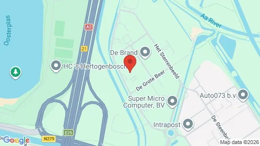 Kantorruimte for rent i Den Bosch - kort over placeringen