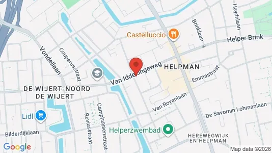 Kantorruimte for rent i Groningen - kort over placeringen