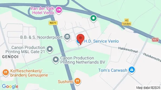 Kantorruimte for rent i Venlo - kort over placeringen