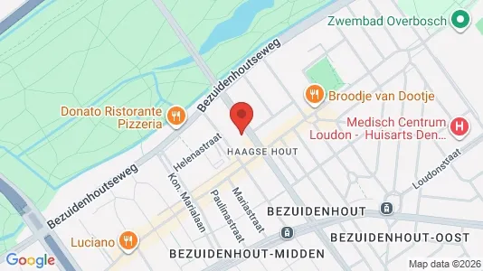 Kantorruimte for rent i The Hague Haagse Hout - kort over placeringen