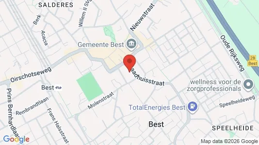 Kantorruimte for rent i Best - kort over placeringen