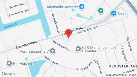 Bedrijfsruimtes for sale i Deventer - kort over placeringen