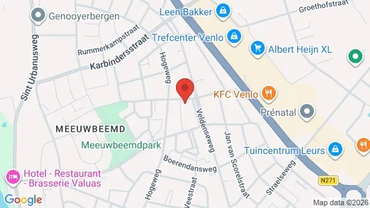 Bedrijfsruimtes for rent i Venlo - kort over placeringen