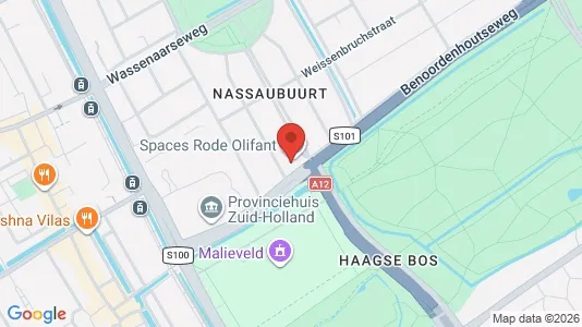 Kantorruimte for rent i The Hague Haagse Hout - kort over placeringen