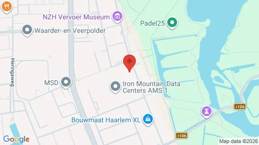 Kantorruimte for rent i Haarlem - kort over placeringen