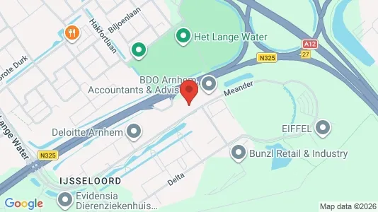 Kantorruimte for rent i Arnhem - kort over placeringen