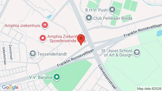 Kantorruimte for rent i Breda - kort over placeringen
