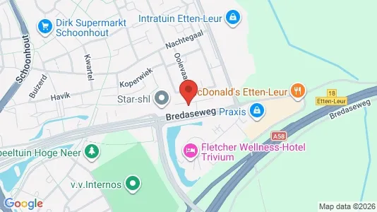 Coworking spaces for rent i Etten-Leur - kort over placeringen