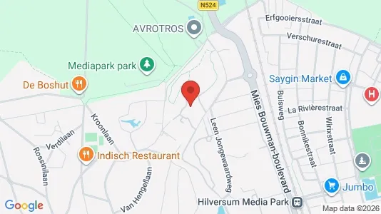 Kantorruimte for rent i Hilversum - kort over placeringen