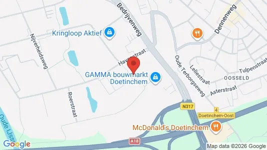 Kantorruimte for rent i Doetinchem - kort over placeringen