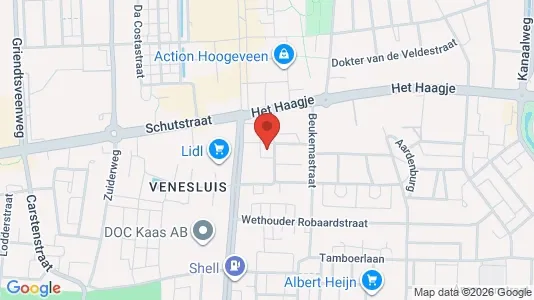Grond for rent i Hoogeveen - kort over placeringen