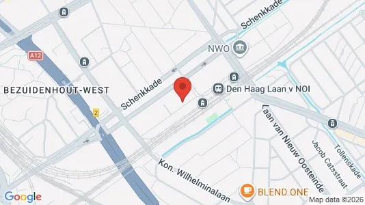 Kantorruimte for rent i The Hague Haagse Hout - kort over placeringen