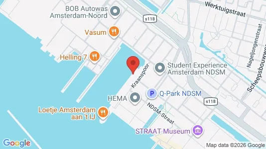 Kantorruimte for rent i Amsterdam Noord - kort over placeringen