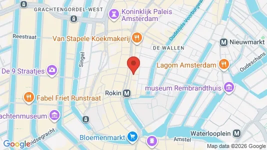 Kantorruimte for rent i Amsterdam Centrum - kort over placeringen