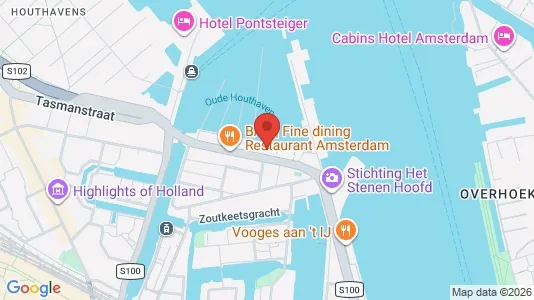 Kantorruimte for rent i Amsterdam Centrum - kort over placeringen