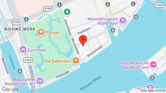 Kantorruimte for rent i Rotterdam Centrum - kort over placeringen