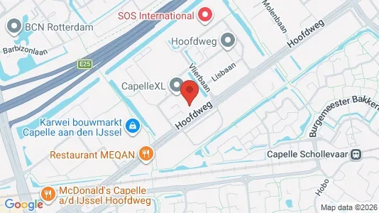 Coworking spaces for rent i Capelle aan den IJssel - kort over placeringen