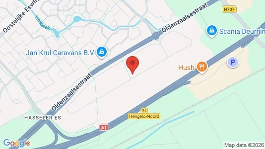 Bedrijfsruimtes for rent i Hengelo - kort over placeringen