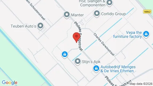Bedrijfsruimtes for rent i Emmen - kort over placeringen