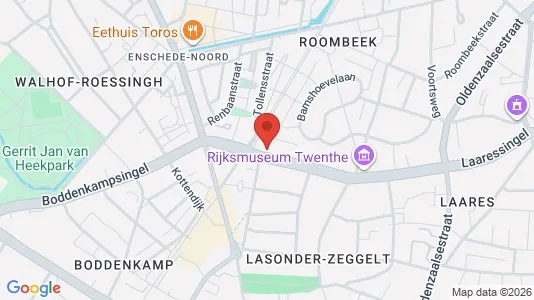 Bedrijfsruimtes for rent i Enschede - kort over placeringen