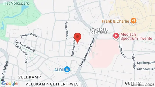 Grond for rent i Enschede - kort over placeringen